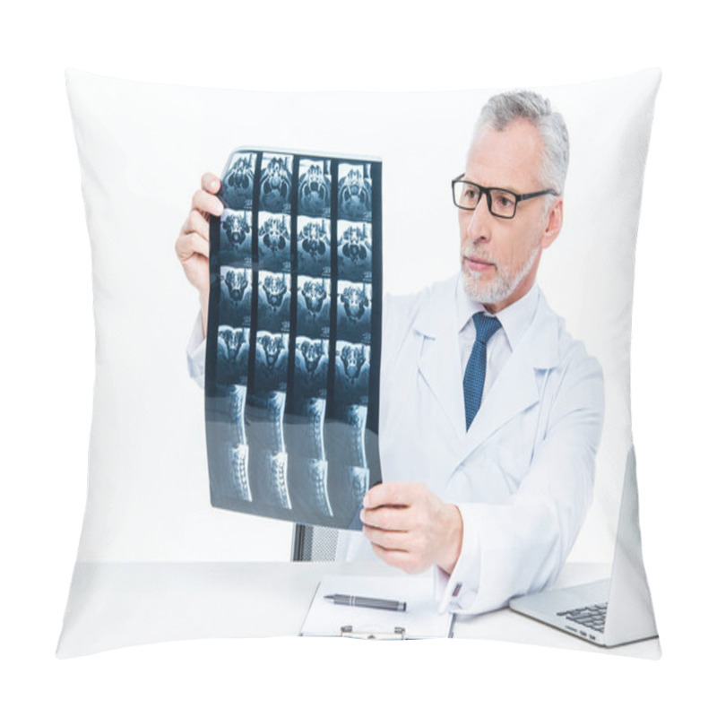 Personality  Doctor Examining X-ray Image Pillow Covers