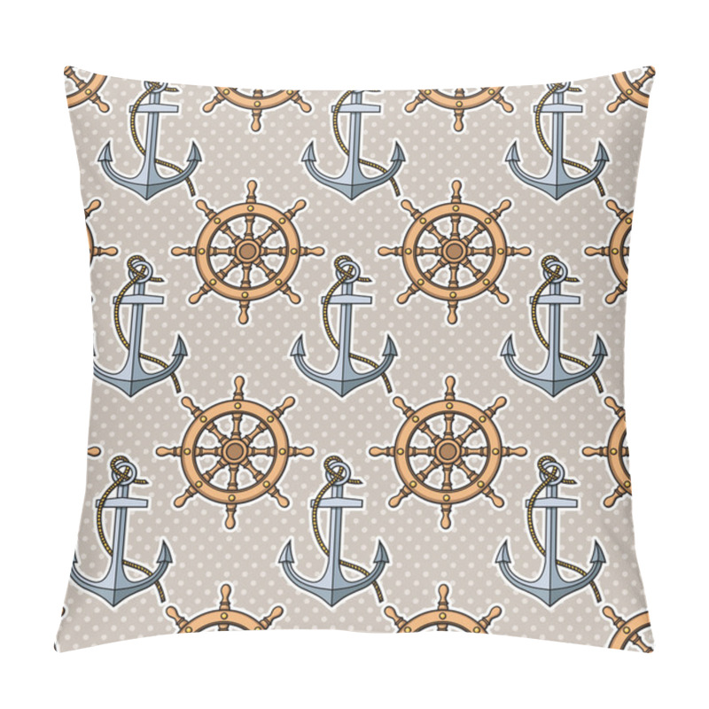 Personality  Pattern With Anchors And Ship's Wheels Pillow Covers