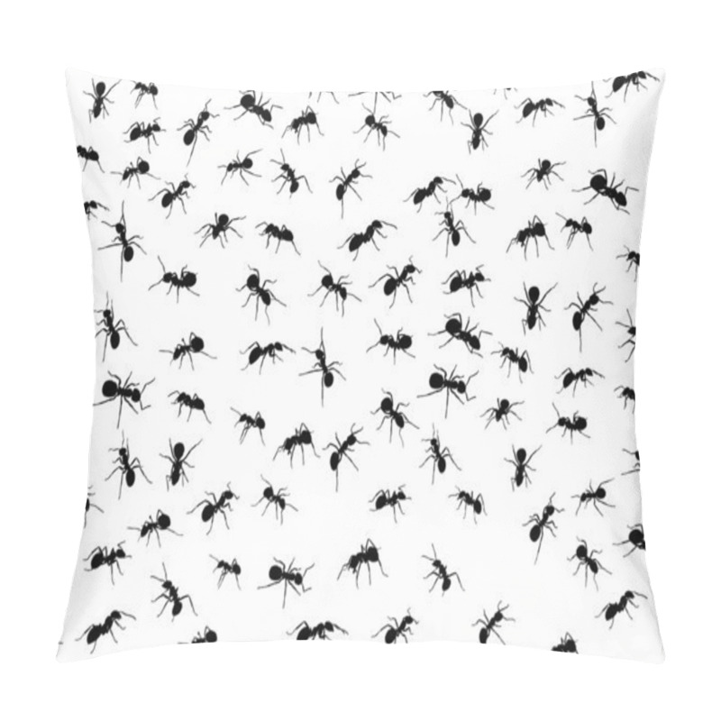 Personality  Background With Ant Silhouettes Pillow Covers