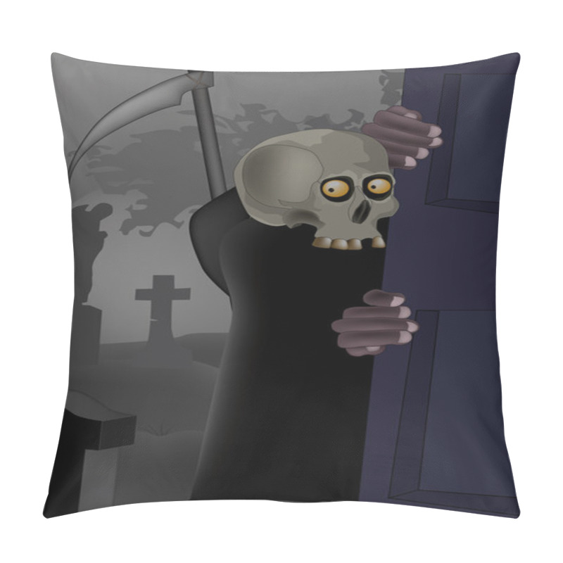 Personality  Door On A Cemetery Pillow Covers