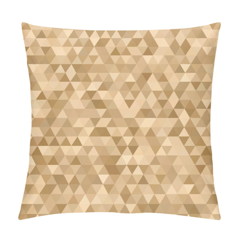 Personality  Abstract Background Consisting Of Small Beige Triangles Pillow Covers