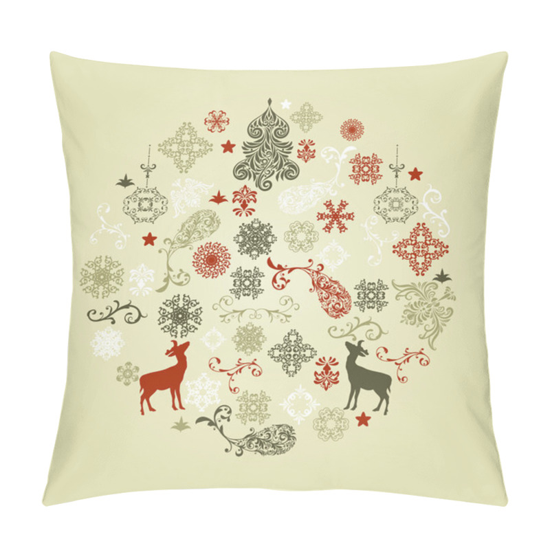 Personality  Vector Christmas Ball Pillow Covers