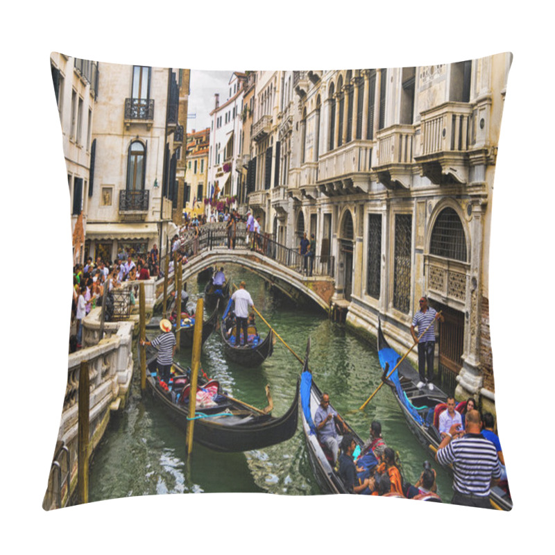 Personality  Side Canal View In Venice Known As La Serenissima In Northern Italy Is A Magical Place Pillow Covers