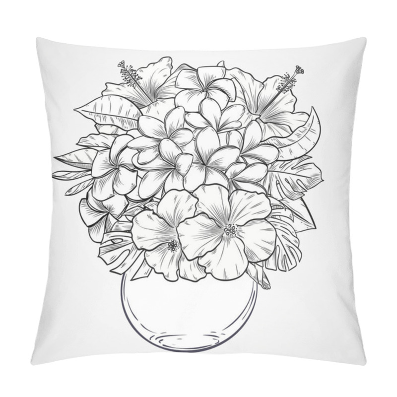 Personality  Bouquet Of Flowers Pillow Covers