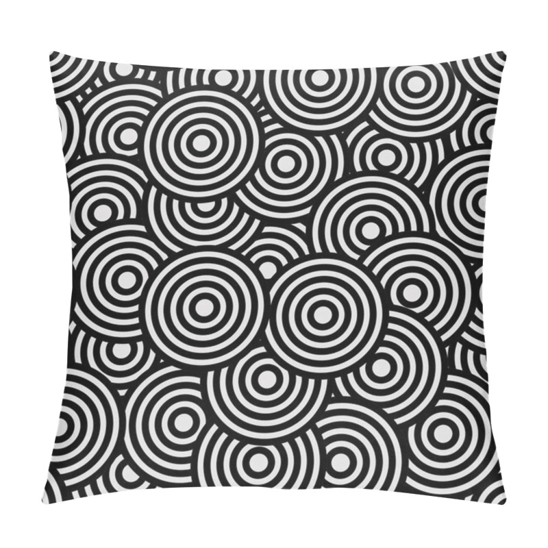 Personality  Retro Circles Background Pillow Covers