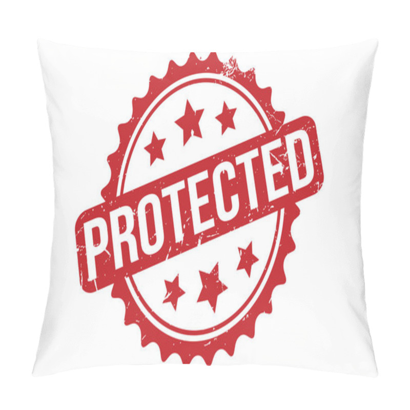 Personality  Protected Rubber Stamp Seal Vector Pillow Covers