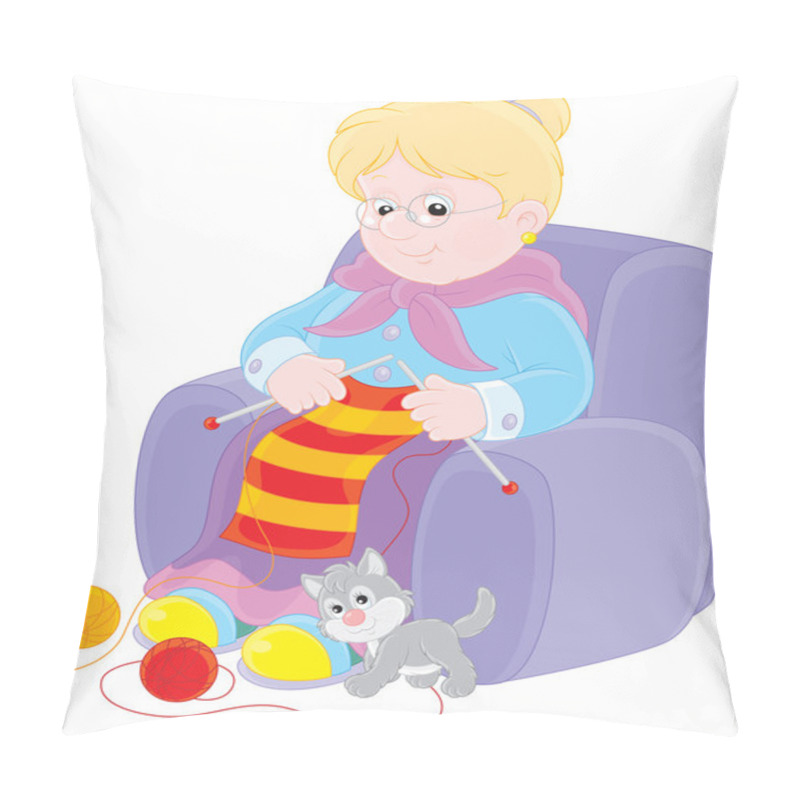 Personality  Granny Knitting Pillow Covers