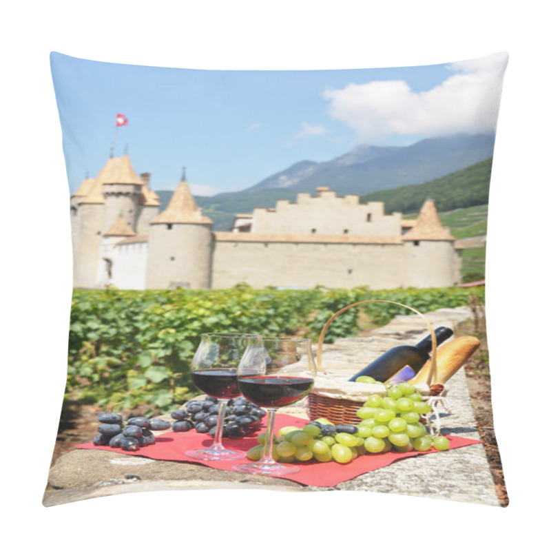 Personality  Wine And Grapes At Switzerland Pillow Covers