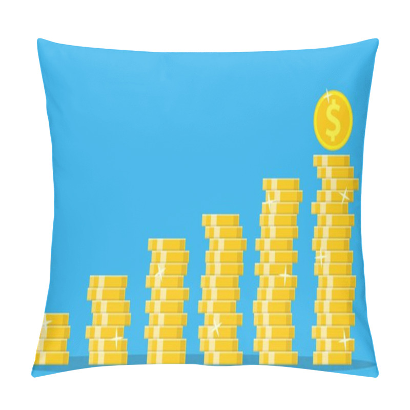 Personality  Stack Of Gold Coins Pillow Covers