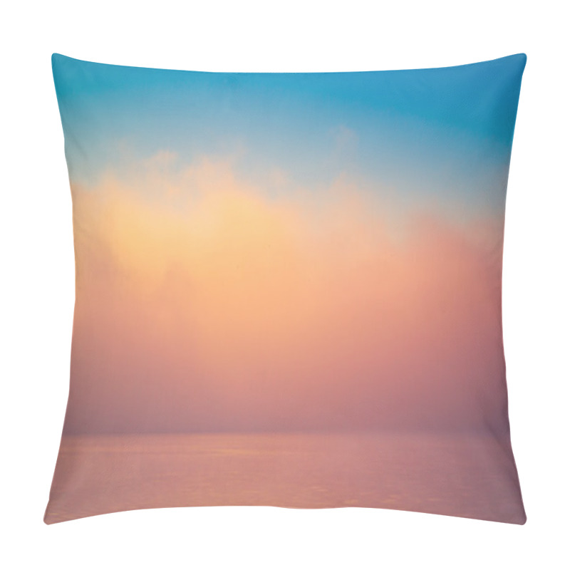 Personality  Amazing Background Fog Cloud Over River Shiny Wave At Sunrise Pillow Covers