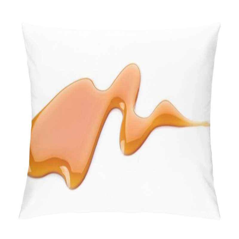 Personality  Caramel Sauce On White Background Pillow Covers