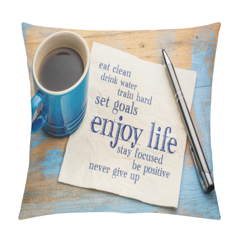 Personality  Healthy Lifestyle Word Cloud Pillow Covers