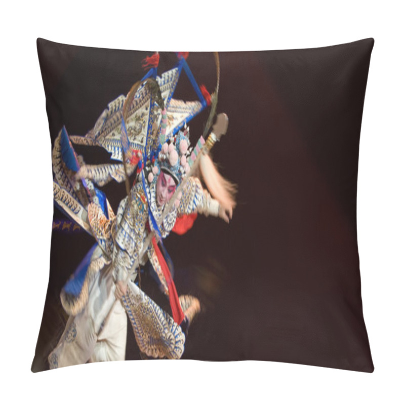 Personality  Chinese Traditional Opera Actor With Theatrical Costume  Pillow Covers