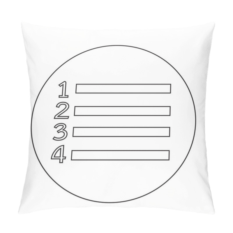 Personality  Checklist Flat Icon Pillow Covers