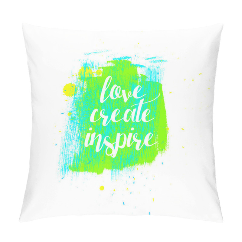 Personality  Love Create Inspire Typography Pillow Covers