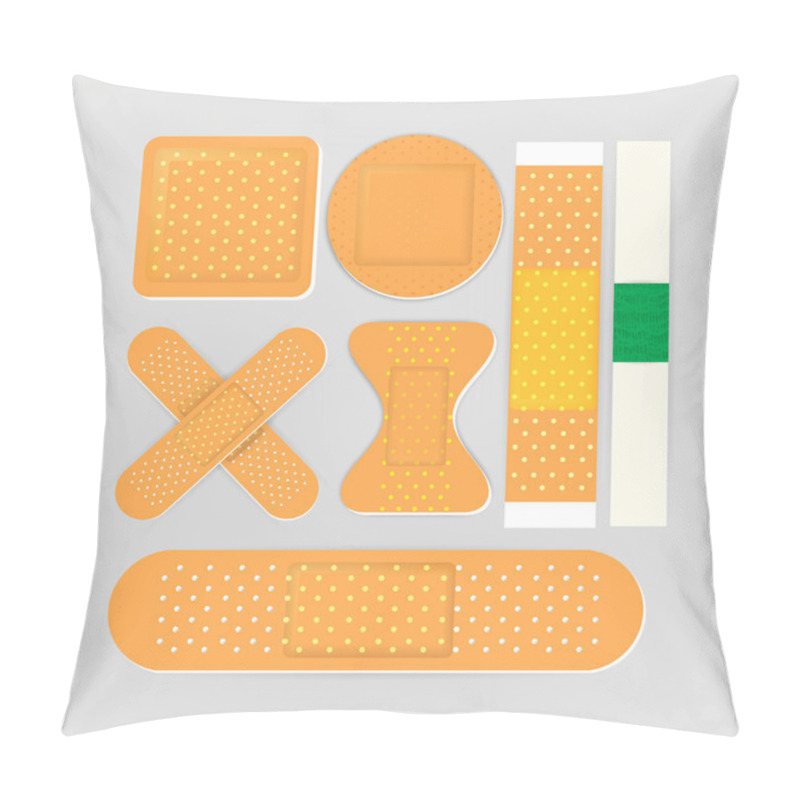 Personality  Adhesive Bandages  Vector Illustration   Pillow Covers