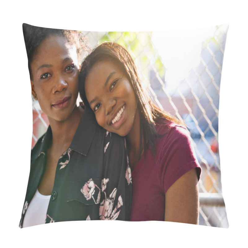 Personality  Latin American Mother With Her Daughter Together Pillow Covers