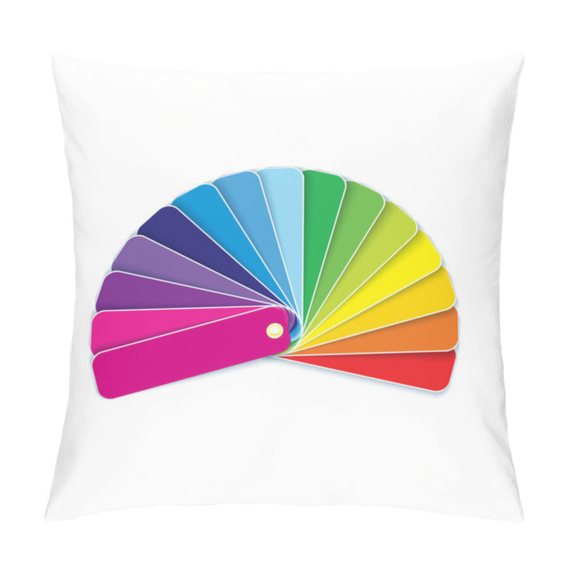 Personality  Swatches In Rainbow Vector Pillow Covers