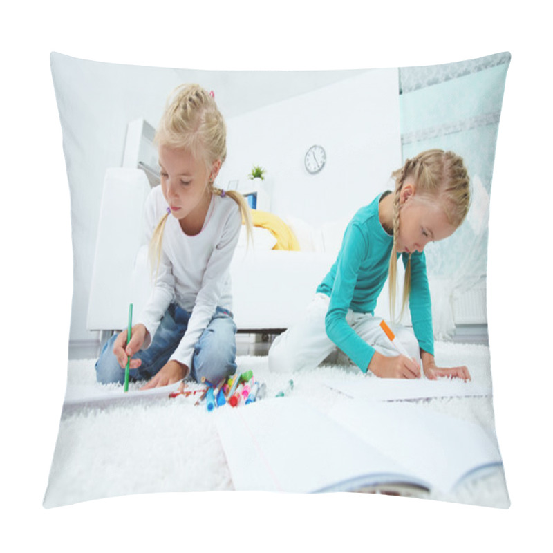 Personality  Twins Drawing Pillow Covers