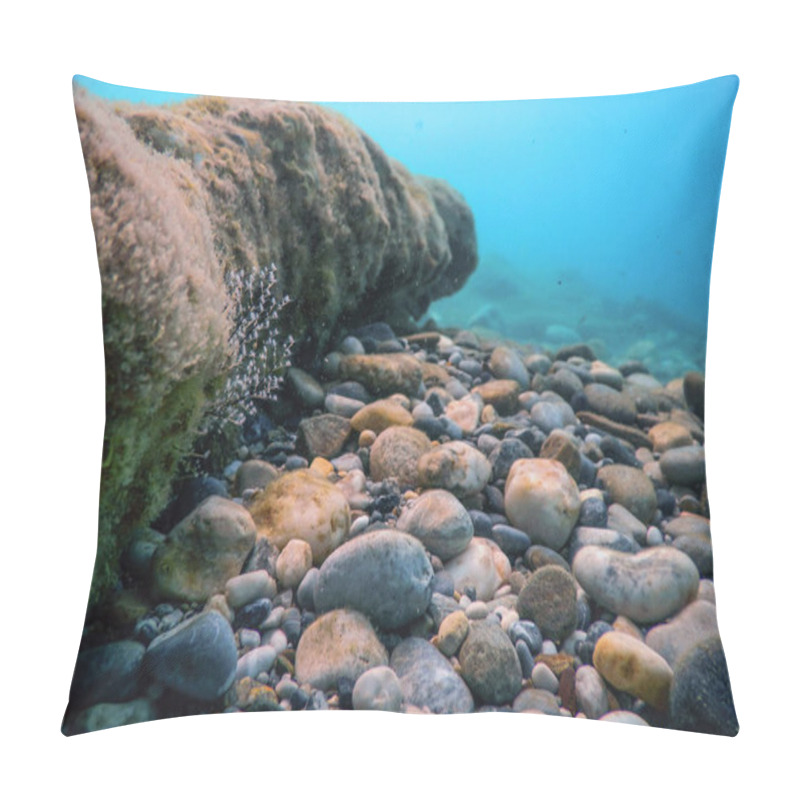 Personality  Underwater Rocks And Pebbles On The Seabed Pillow Covers