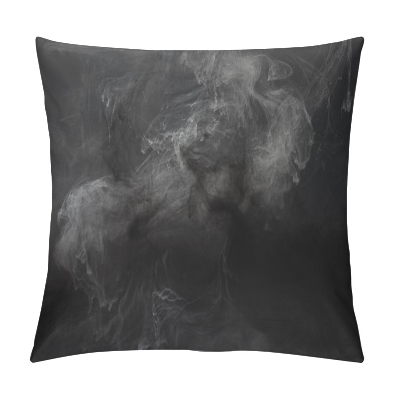 Personality  Abstract Black Texture With Grey Paint Swirls Pillow Covers