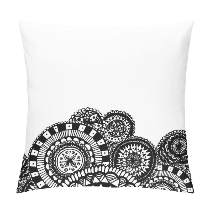 Personality  Black And White Ornate Hand Drawn Pillow Covers