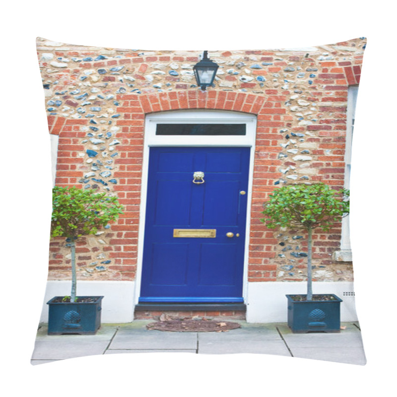 Personality  Blue Front Door Pillow Covers