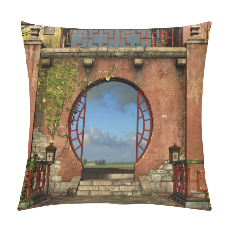 Personality  The Round Gate Pillow Covers