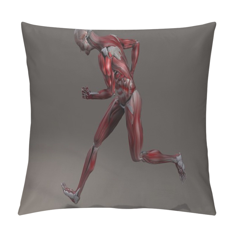 Personality  Male Musculature In Action Pillow Covers