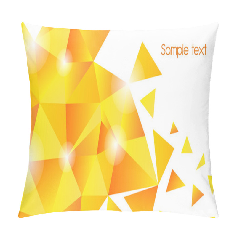 Personality  Gold Triangle Background Pillow Covers