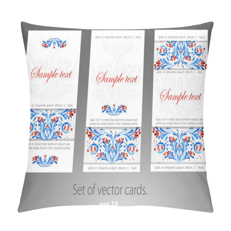 Personality  Floral Visiting Cards Pillow Covers