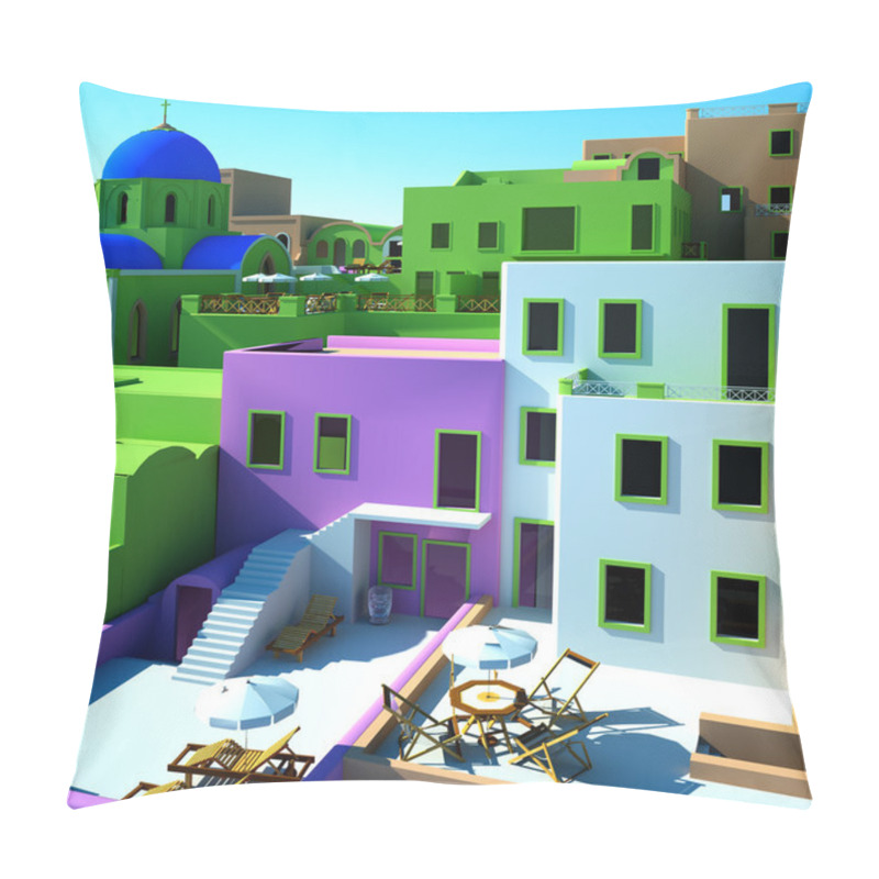 Personality  Greek Village Pillow Covers