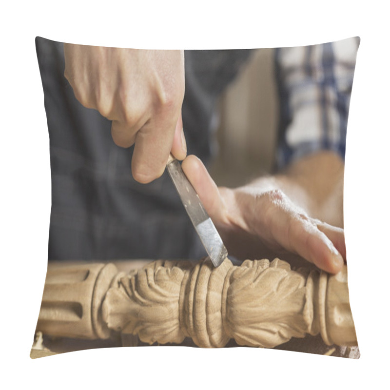 Personality  Carpenter at work pillow covers