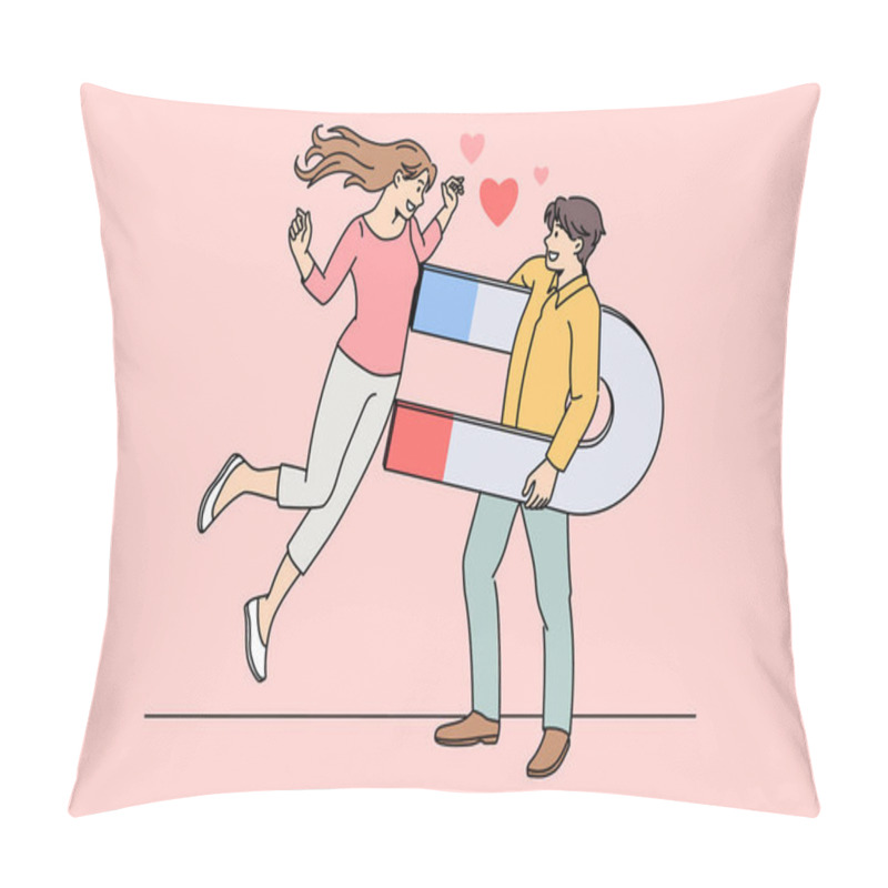 Personality  Being Handsome And Attractive Concept. Pillow Covers