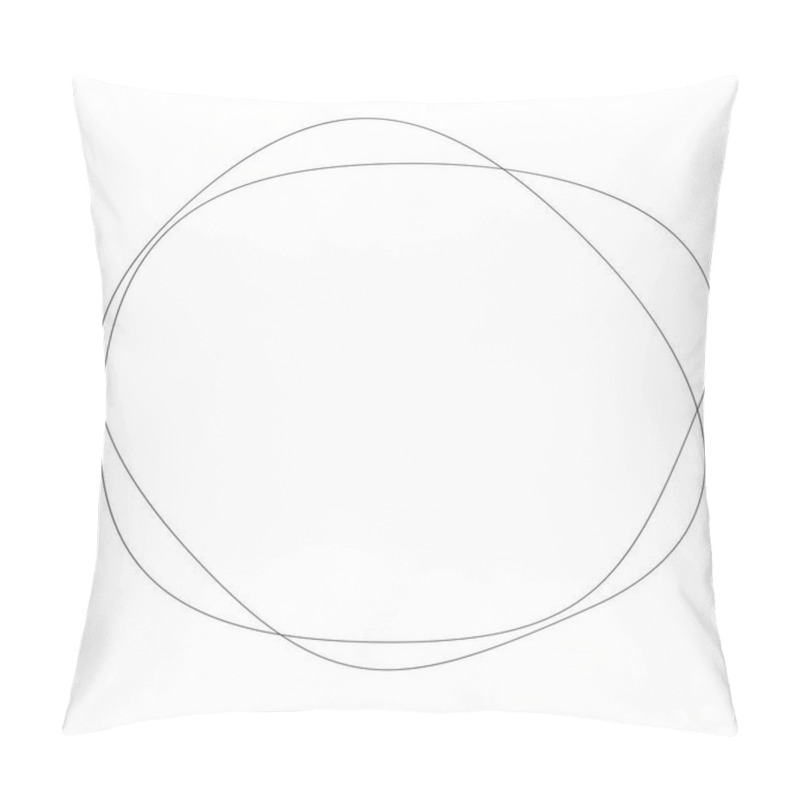 Personality  Geometric Circular Abstract Motif, Icon, Symbol. Radial, Radiating Design Element Vector Pillow Covers