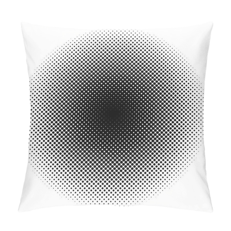 Personality  Circular Halftone Dot Background Vector Illustration Pillow Covers