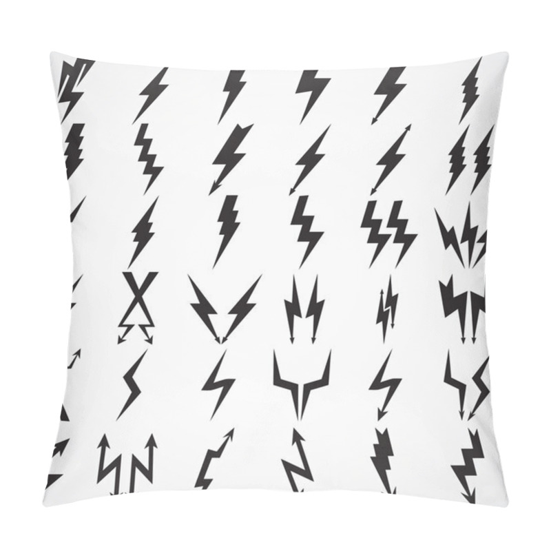 Personality  Black Lighting Icons Pillow Covers