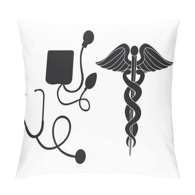 Personality  Silhouette Medical Sign Pillow Covers