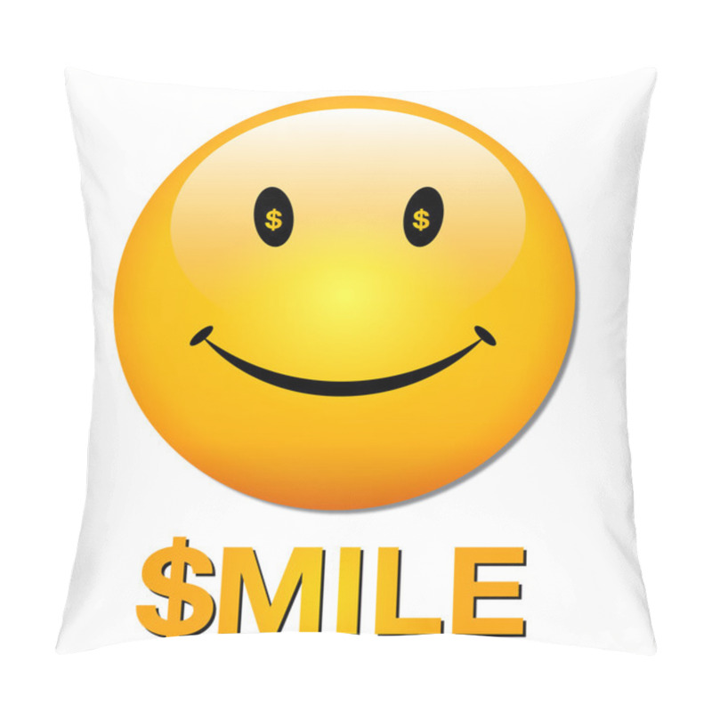 Personality  Rich Smiley Face Pillow Covers