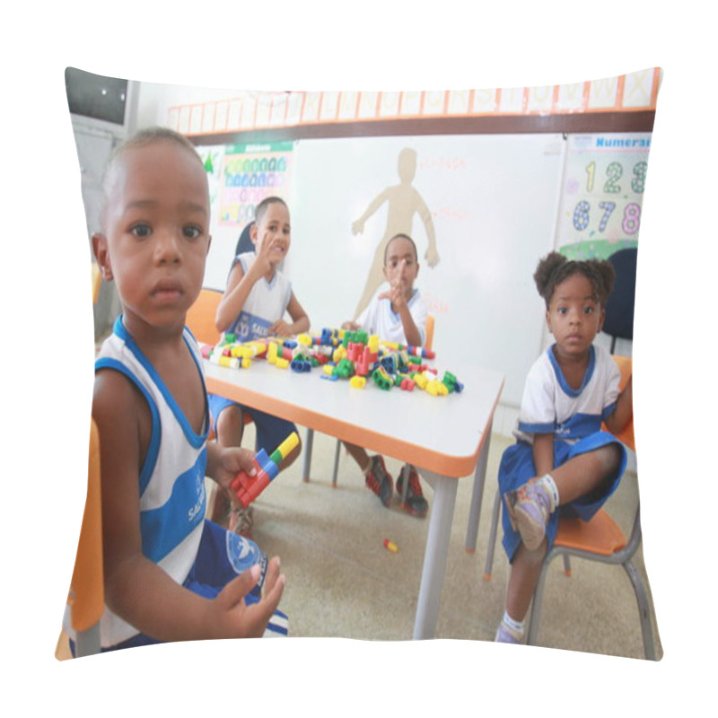 Personality  Children In Public School Classroom Pillow Covers