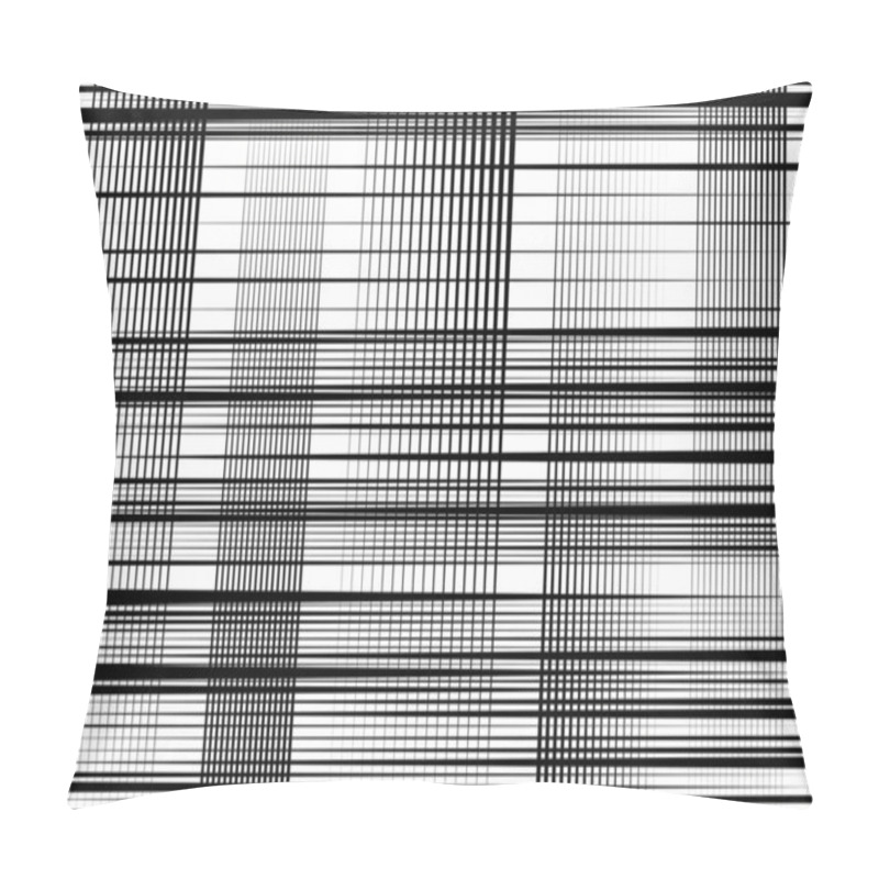 Personality  Random Grid, Mesh, Lattice Abstract Geometric Background, Pattern, Texture, Backdrop. Overlay Texture Pillow Covers