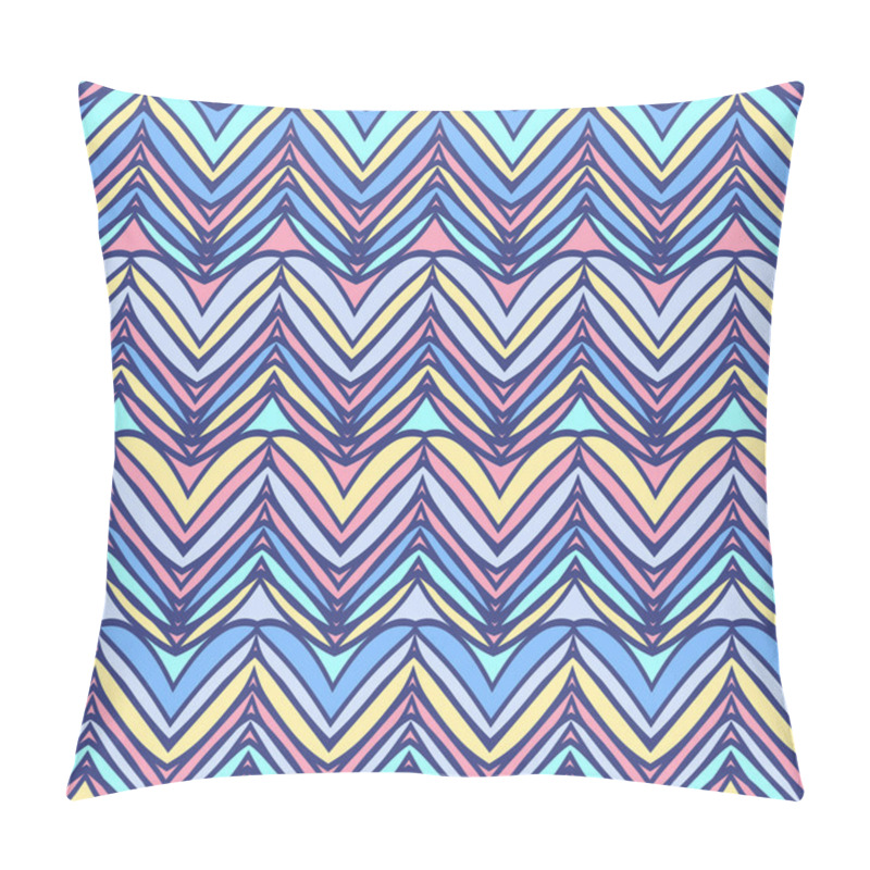 Personality  Zig Zag Pattern Background Pillow Covers