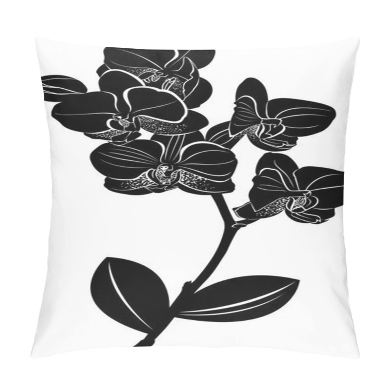 Personality  Orchids. Vector Illustration. Isolated Orchids On A White Background. Orchids. Orchid Flowers. Pillow Covers