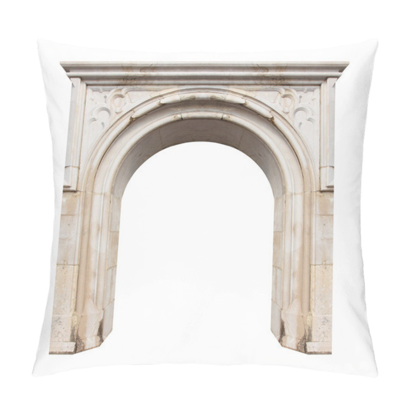 Personality  Marble Gate With Space For Your Text. Pillow Covers