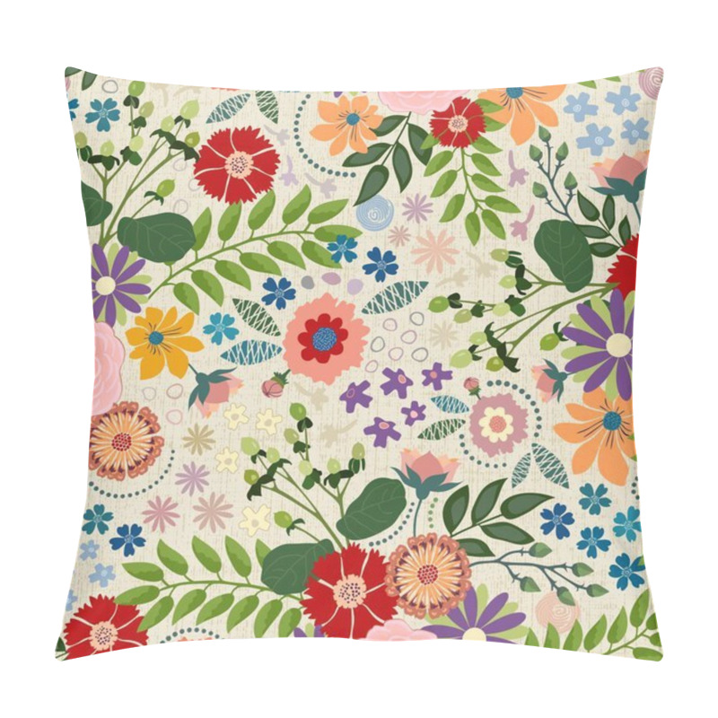 Personality  Buoyant Flowering Bouquet Of Stylized Plants, Berries And Leaves With Geometric Shapes In Various Multicolored Shades. Suitable For Different Uses On Physical And Web Products, Textile, Bedding, Luxury Home Decor Accessories, Gift Wrap, Scrapbooking. Pillow Covers