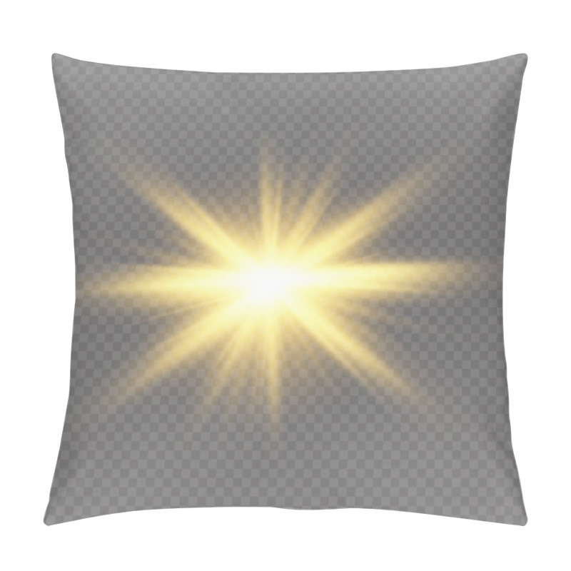 Personality  Yellow Glowing Light Pillow Covers