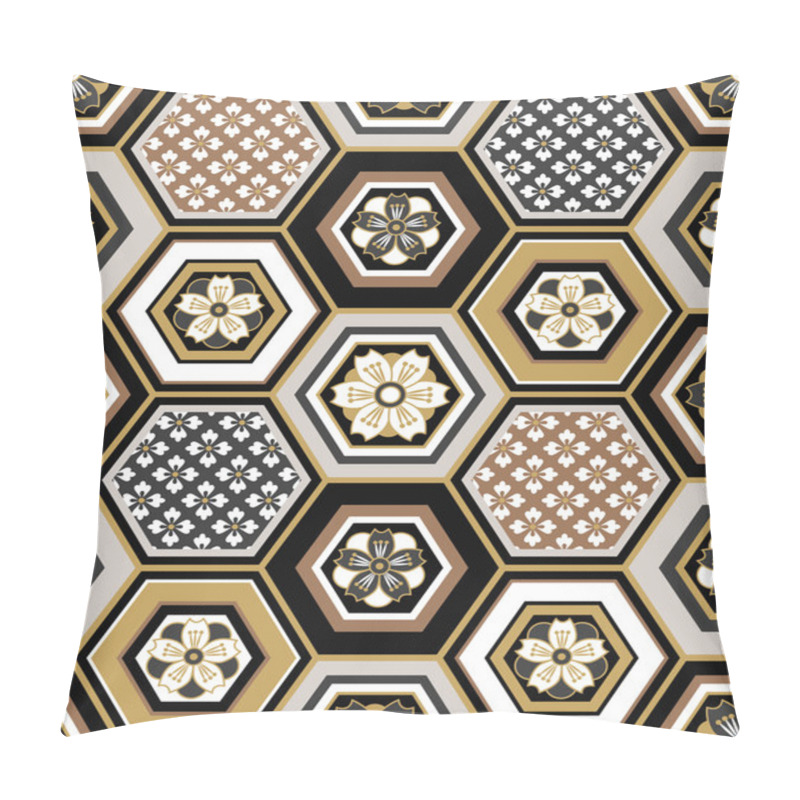 Personality  Seamless Japanese Interlocking Pattern Pillow Covers