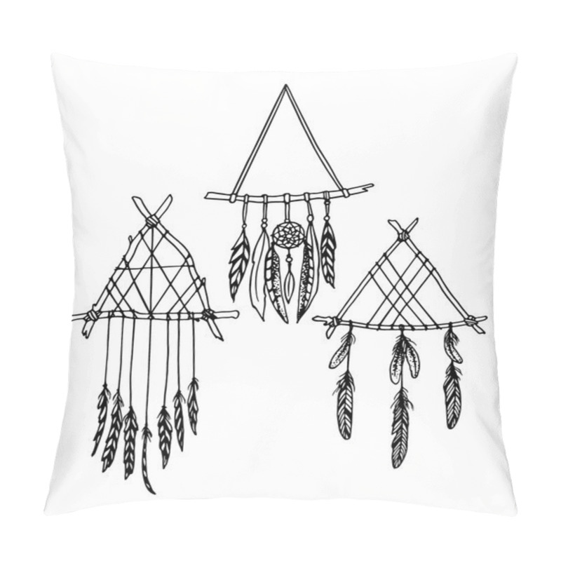 Personality  Hand Drawn Dreamcatcher Pillow Covers