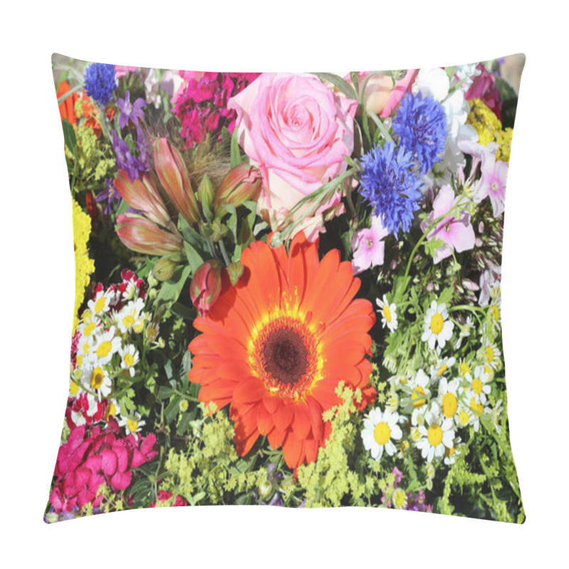 Personality  Bouquet Of Wonderful Fresh Summer Flowers  Pillow Covers