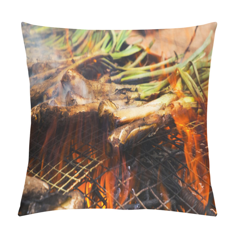 Personality  Calcots, Sweet Onions Typical Of Catalonia, Spain Pillow Covers